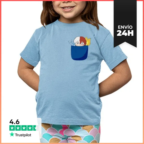 Camiseta Clásica Para Niños My Half N Half Hero - Pocket