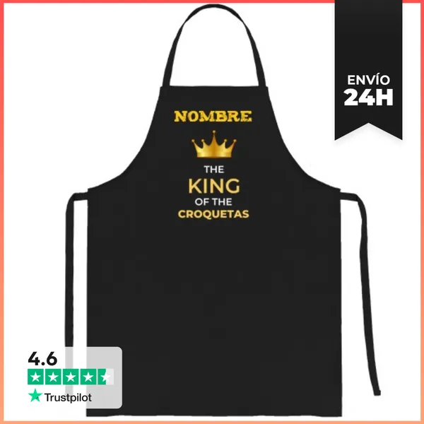 Delantal The King Of The Croquetas Personalizable LaTostadora