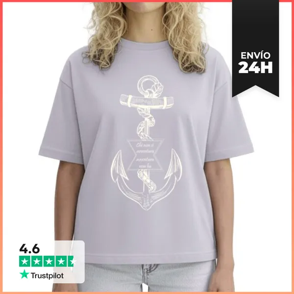 Camiseta Mujer Boxy Barco Quieto LaTostadora