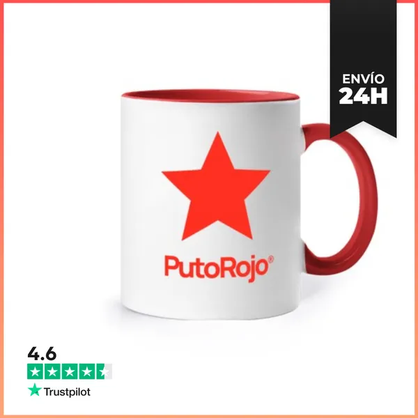 Taza De Colores Taza PutoRojo LaTostadora