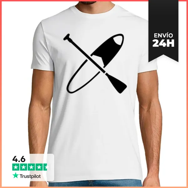 Camiseta Hombre Clásica Levantarse Remar LaTostadora