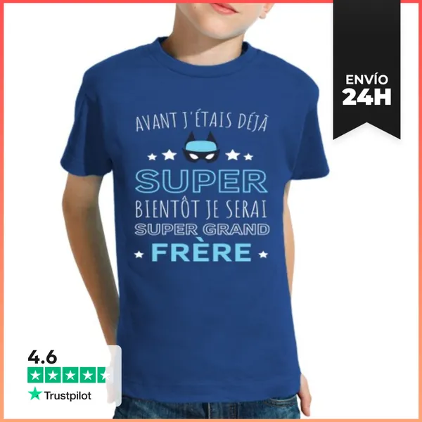 Camiseta Clásica Para Niños Hermano Mayor Pronto Regalo De