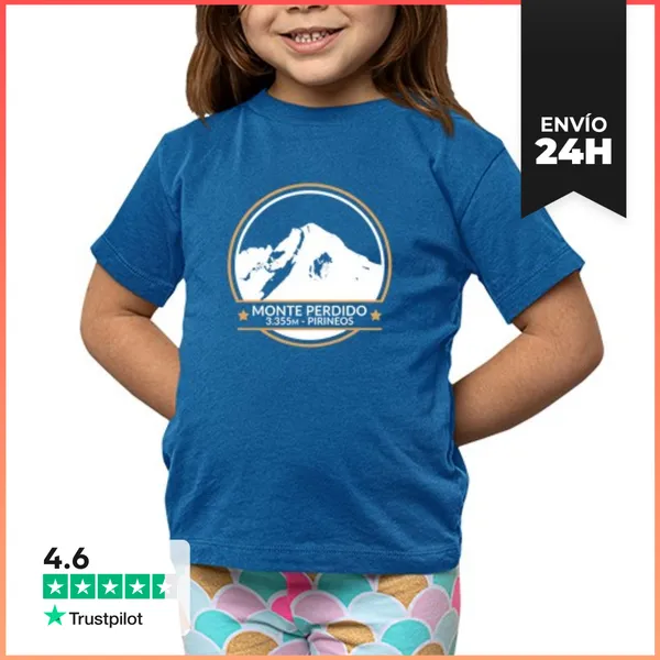Camiseta Clásica Para Niños Monte Perdido - Pirineos LaTostadora