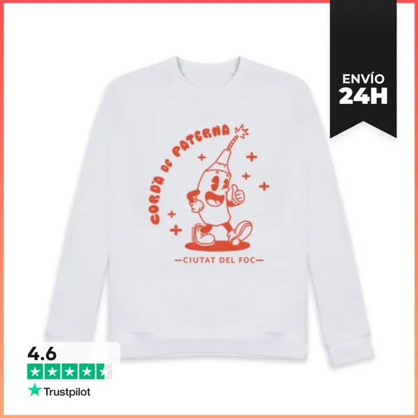 Sudadera Unisex Cordà De Paterna Rojo Delante LaTostadora