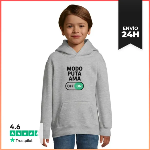 Sudadera Para Niños Con Capucha Puta Ama LaTostadora