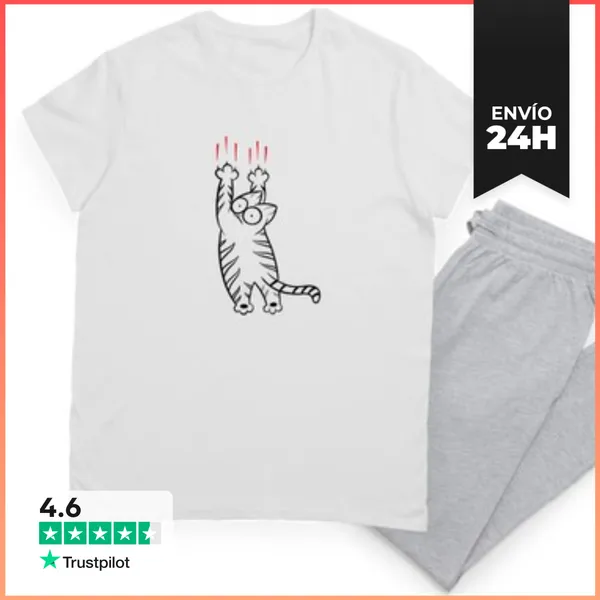 Pijama Gato Haciendo Estupideces LaTostadora