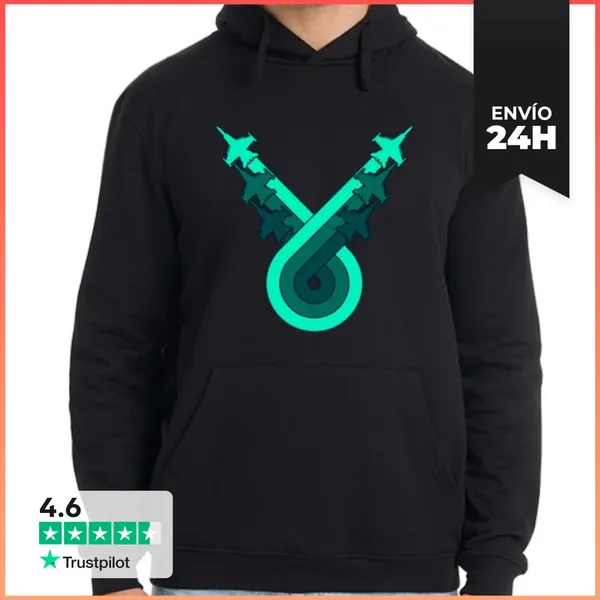 Sudadera Unisex Con Capucha Aviones De Combate Aviadores