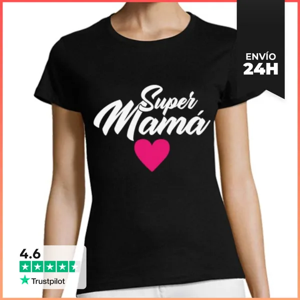 Camiseta Mujer Clásica Supermamá LaTostadora