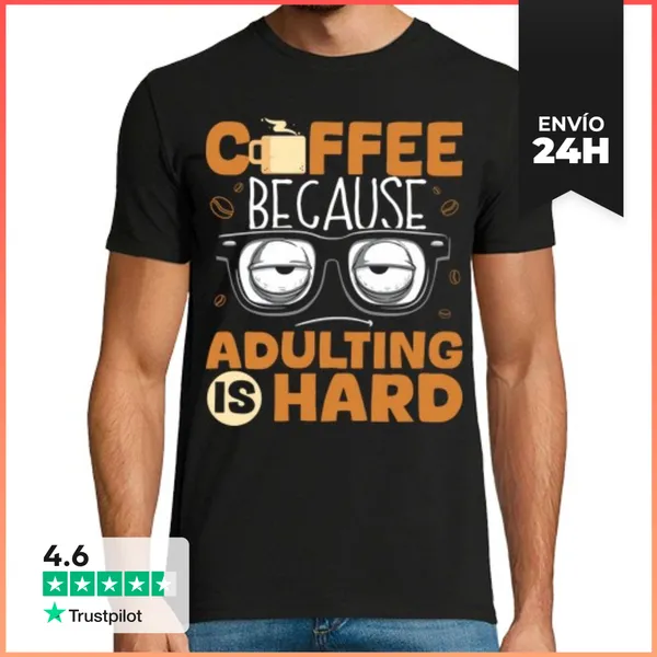 Camiseta Hombre Clásica Dicho Divertido Amante Del Café Ser