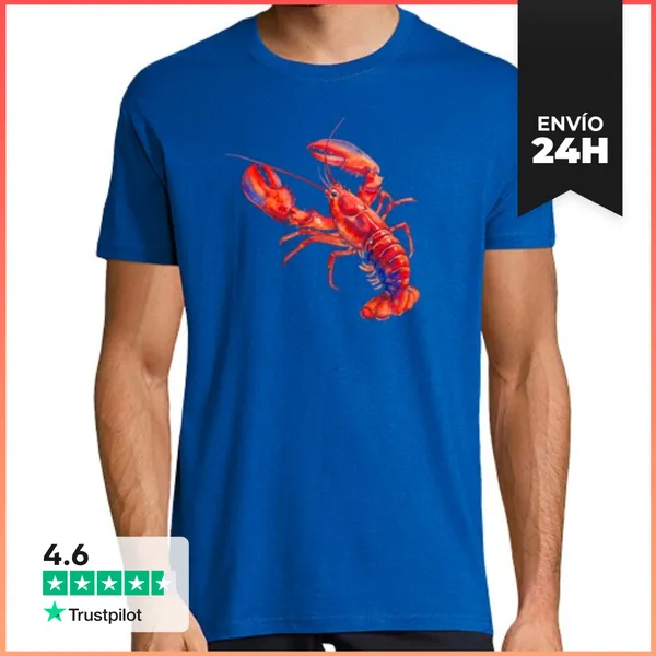 Camiseta Hombre Clásica Langosta LaTostadora