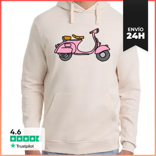 Sudadera Unisex Con Capucha Vespa LaTostadora