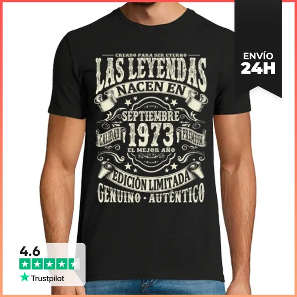 Camiseta Hombre Clásica 50 Años - Leyenda De Septiembre De 1973