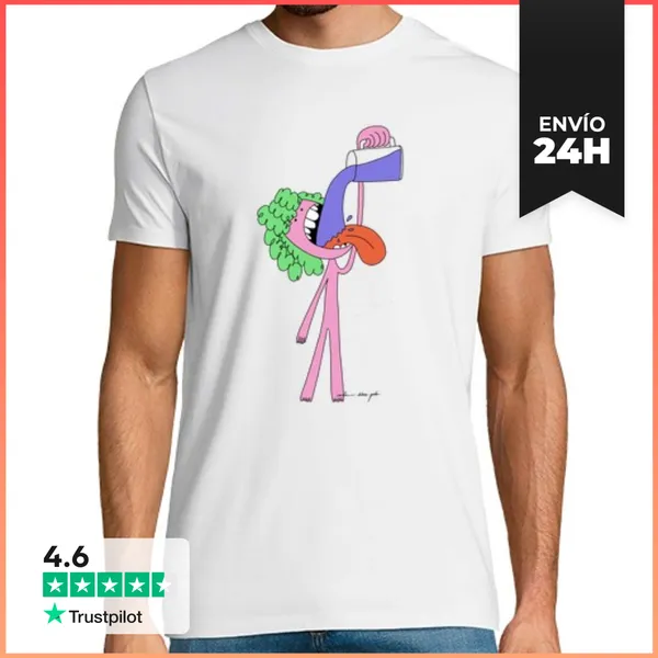 Camiseta Hombre Clásica Cerveza O Zumo LaTostadora