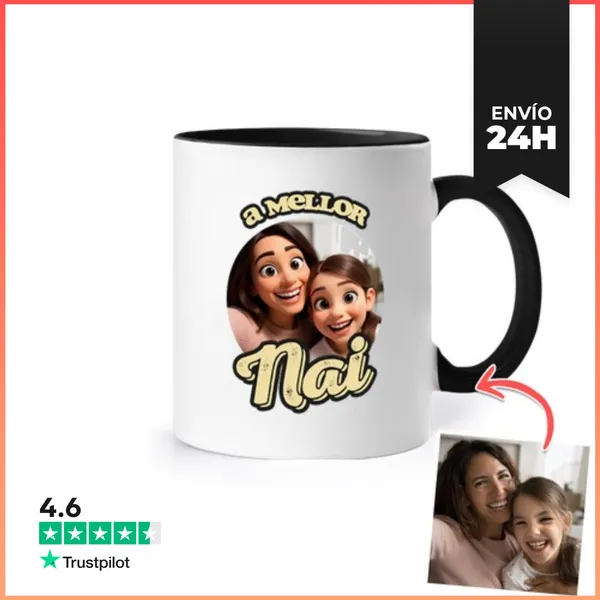 Taza De Colores Efecto Animación 3D A Mellor Nai Foto
