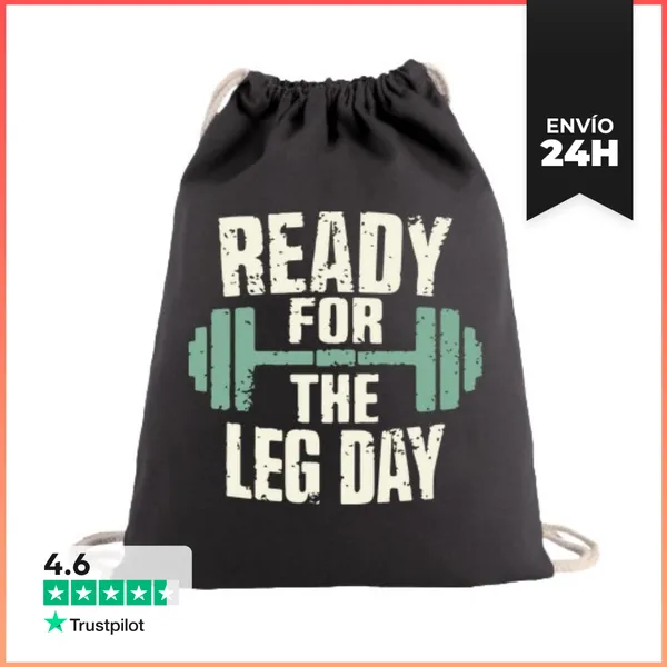 Mochila Saco Con Cuerdas READY FOR THE LEG DAY LaTostadora