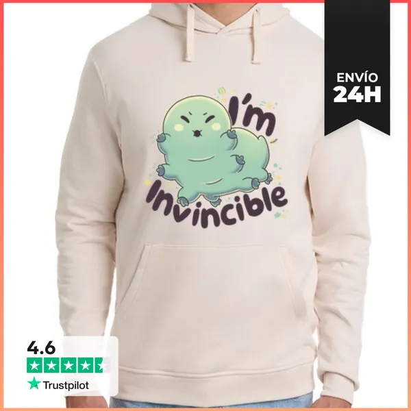 Sudadera Unisex Con Capucha Invincible Oso De Agua Animales