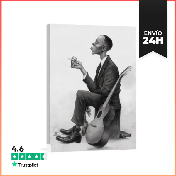 Lienzo Vertical Robert Johnson LaTostadora