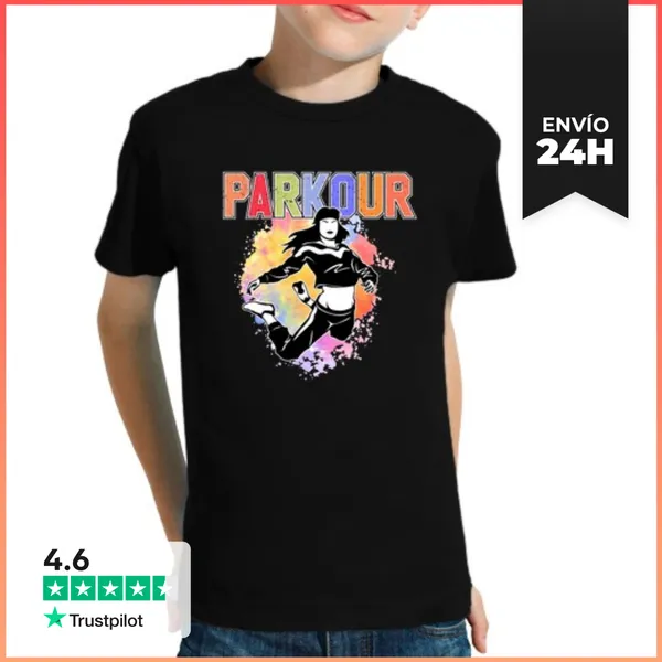 Camiseta Clásica Para Niños Parkour Girl Ladys Free Running