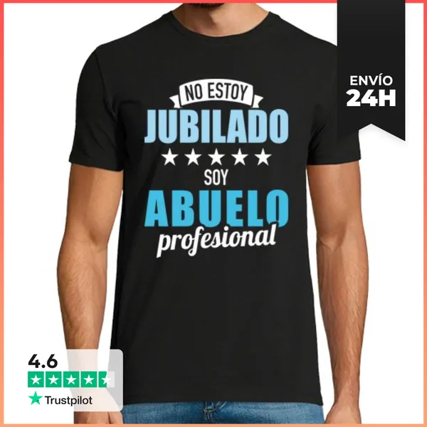 Camiseta Hombre Clásica No Estoy Jubilado Soy Abuelo Profesiona