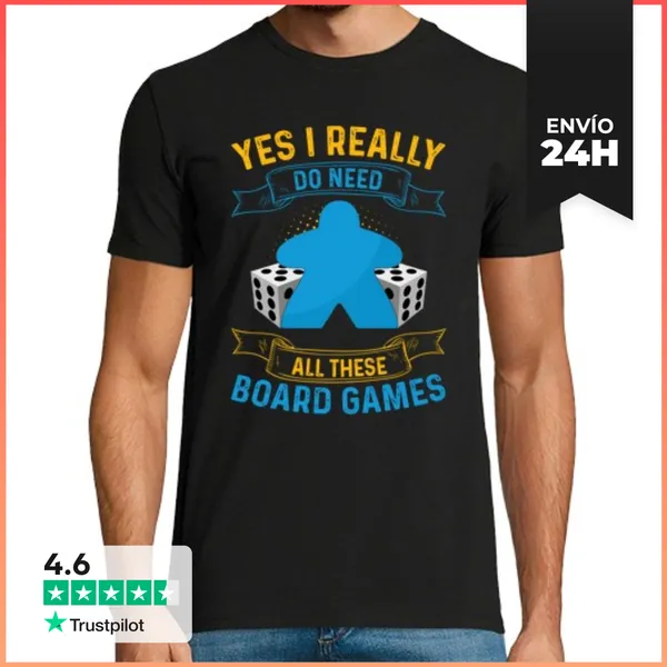 Camiseta Hombre Clásica Sí Realmente Necesito Todos Estos Juego