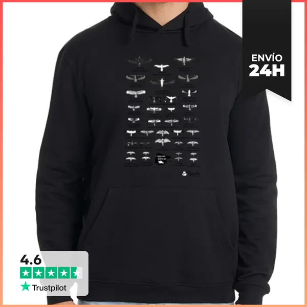Sudadera Unisex Con Capucha Rapaces Ibéricas LaTostadora