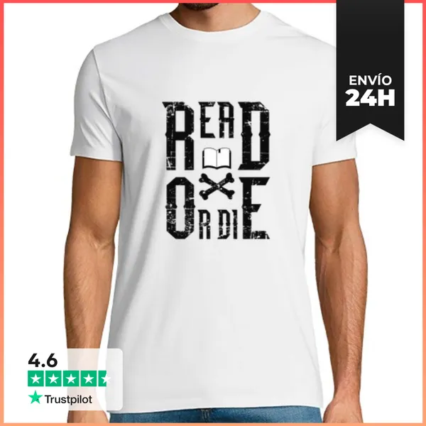 Camiseta Hombre Clásica Read Or Die LaTostadora