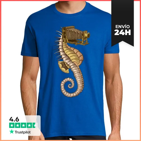 Camiseta Hombre Clásica Hippocampus Camerarum LaTostadora