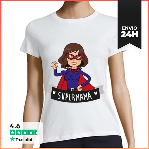 Camiseta Mujer Clásica SUPERMAMÁ LaTostadora