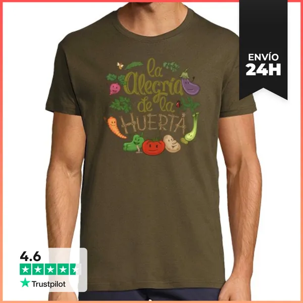 Camiseta Hombre Clásica La Alegría De La Huerta LaTostadora