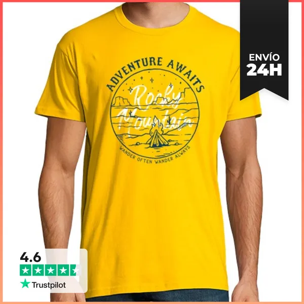 Camiseta Hombre Clásica Rocky Mountain LaTostadora