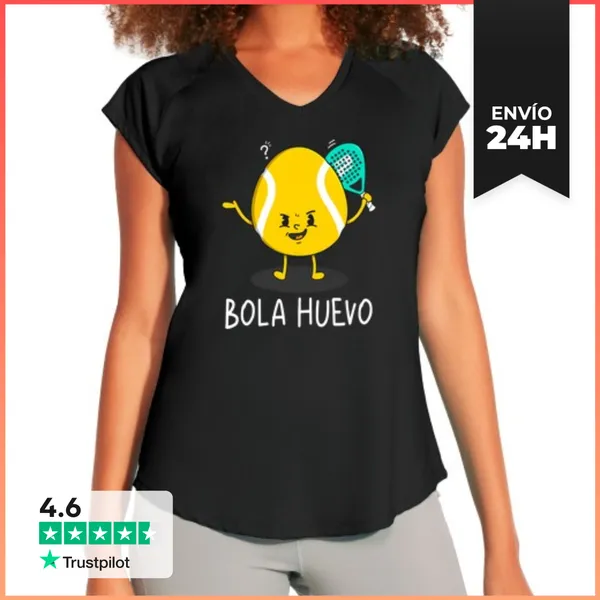 Camiseta Deportiva Mujer Bola Huevo LaTostadora