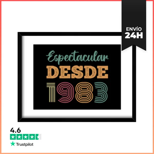 Cuadro Con Marco Horizontal ESPECTACULAR DESDE 1983 LaTostadora