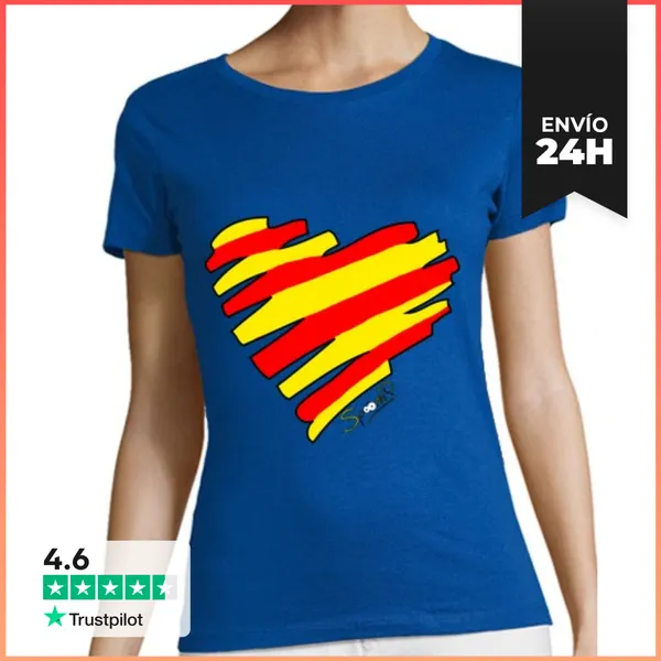 Camiseta Mujer Clásica Cor Català LaTostadora