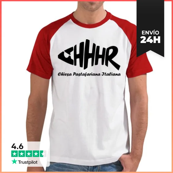 Camiseta Hombre, Estilo Béisbol Ahrrrfish LaTostadora