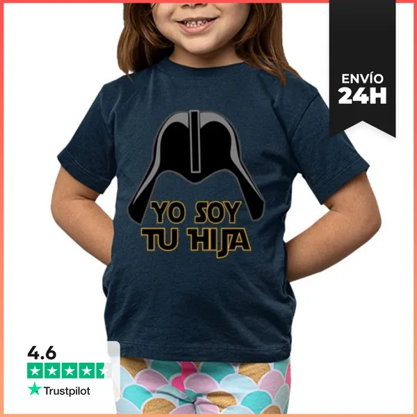 Camiseta Clásica Para Niños Cooltee Yo Soy Tu Hija . Solo