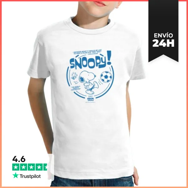 Camiseta Clásica Para Niños Snoopy Football Since 1950