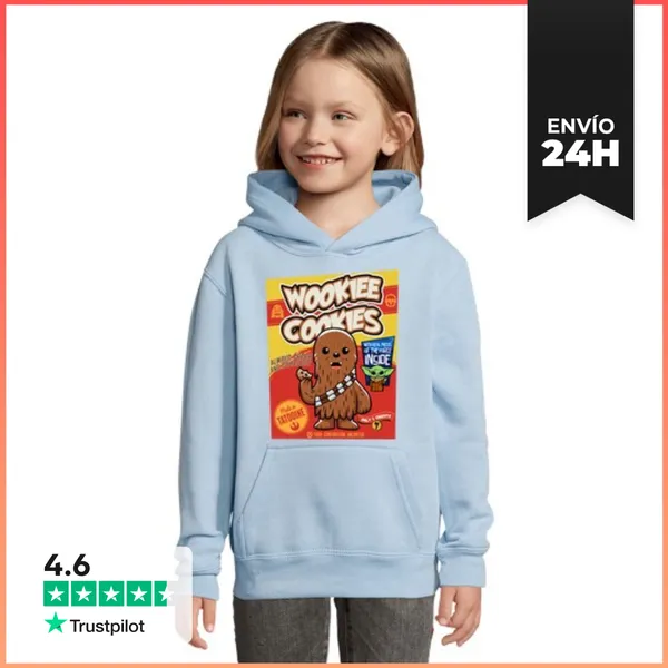 Sudadera Para Niños Con Capucha Galletas Wookiee LaTostadora