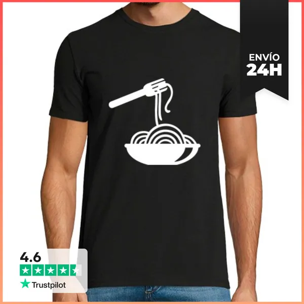 Camiseta Hombre Clásica Pastas LaTostadora