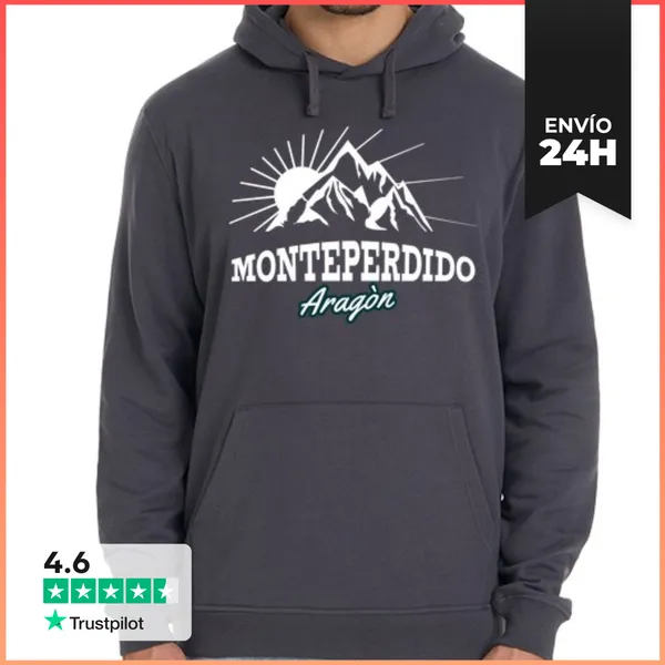 Sudadera Unisex Con Capucha Monte Perdido LaTostadora