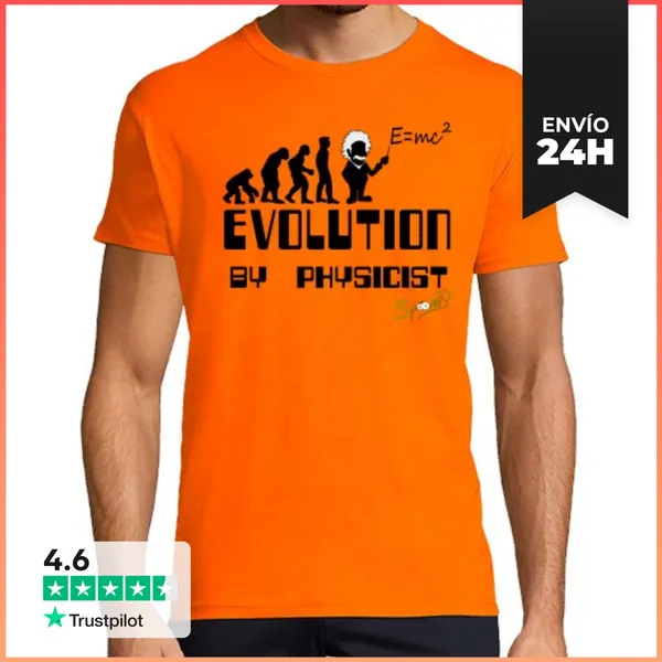 Camiseta Hombre Clásica Evolution By Physicist LaTostadora