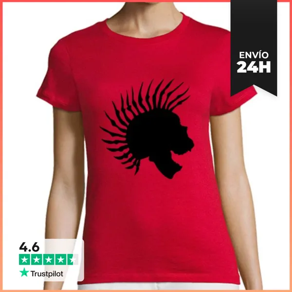 Camiseta Mujer Clásica Calavera Punk LaTostadora