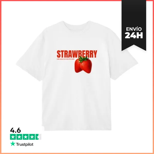 Camiseta Oversize Camiseta Strawberry - Oversize LaTostadora