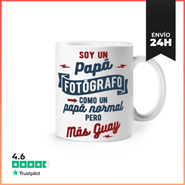 Taza Un Papá Fotógrafo Mas Guay LaTostadora