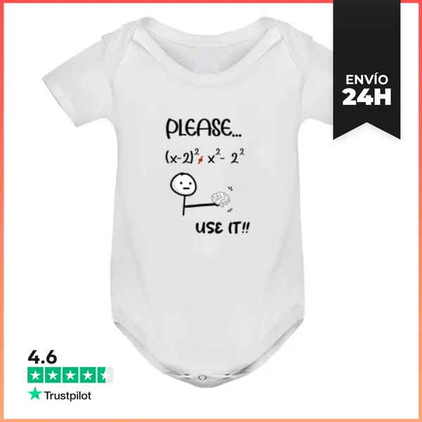 Body Bebé Bebe Body Use Your Brain Humor Científico Regalo Para