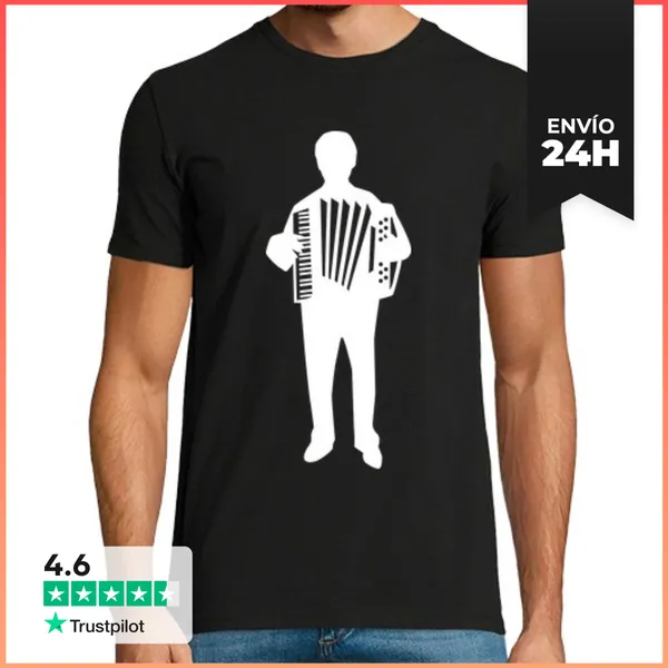 Camiseta Hombre Clásica Acordeón LaTostadora