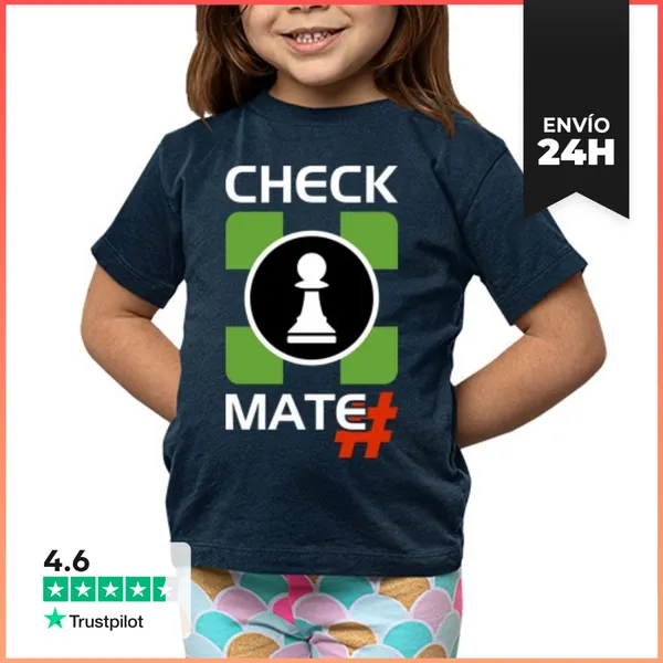 Camiseta Clásica Para Niños Logo Check Mate LaTostadora