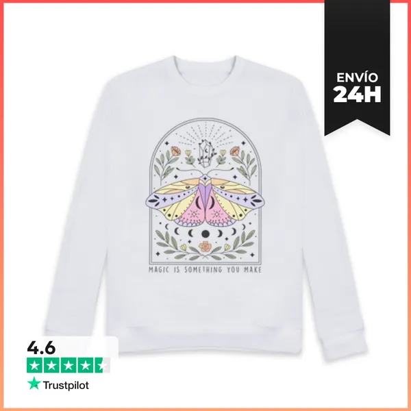 Sudadera Unisex MAGIC IS SOMETHING YOU MAKE BUTTERFLY LaTostadora