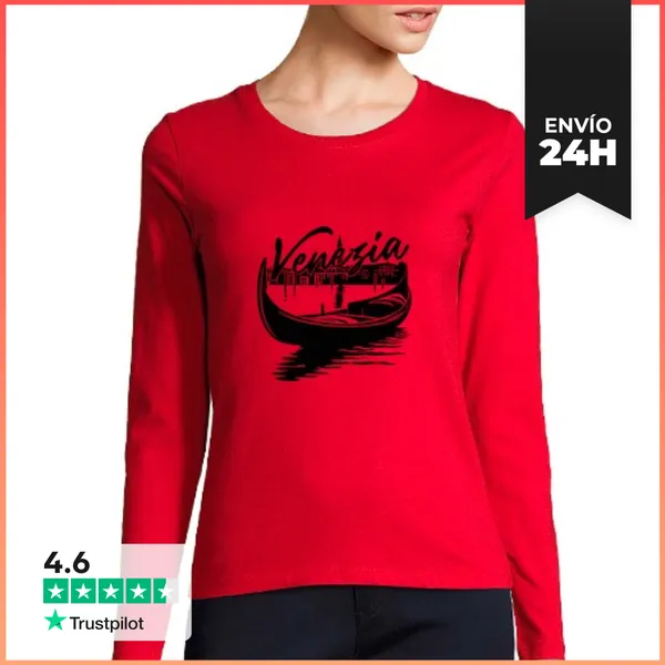 Camiseta Mujer Manga Larga Venecia LaTostadora