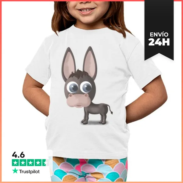 Camiseta Clásica Para Niños Camiseta Niño-a Burrito Varios