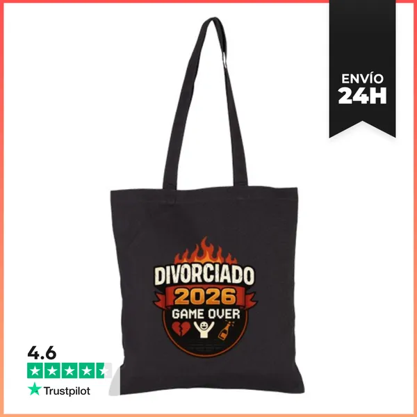 Bolsa De Tela Divorciado 2026 Game Over Regalo LaTostadora